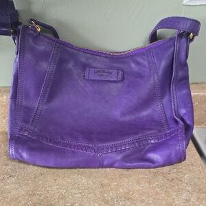 American Leather Purple Shoulder Bag